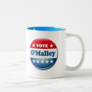 Tasse 2 Couleurs Vote pour O'Malley 2016
