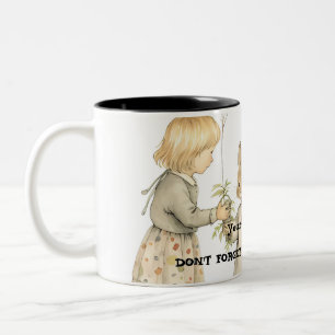 Tasse 2 Couleurs Votre Âme Enfant - Illustration Vintage