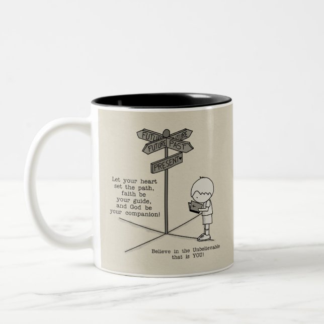 Tasse 2 Couleurs Votre compagnon de Dieu (Gauche)