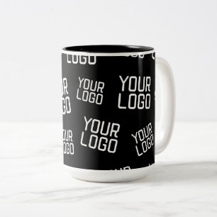 Tasse 2 Couleurs Votre logo de conception ou d'entreprise   Placeme