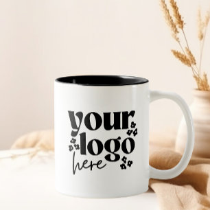 Tasse 2 Couleurs Votre logo ici Business Corporate Company Promo