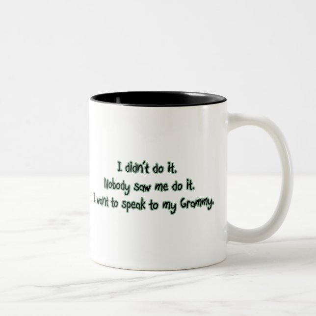 Tasse 2 Couleurs Voulez parler à Grammy (Droit)