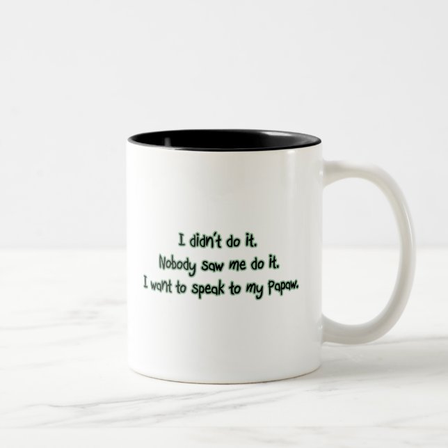 Tasse 2 Couleurs Voulez parler à la papaye (Droit)