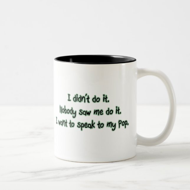 Tasse 2 Couleurs Voulez parler au bruit (Droit)