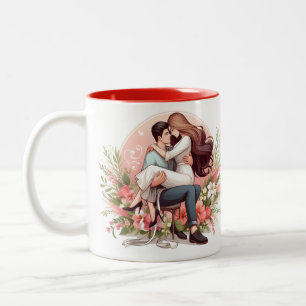 Tasse 2 Couleurs Vous aimer chaque jour Couple Saint Valentin