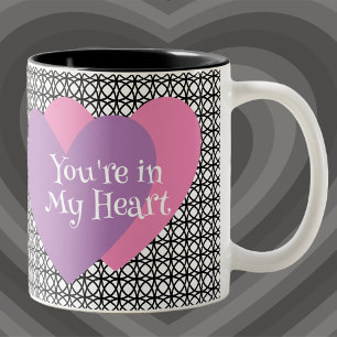 Tasse 2 Couleurs Vous êtes dans mon coeur