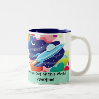 Tasse 2 Couleurs Vous êtes hors de ce monde Valentine