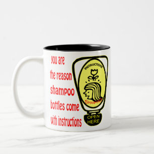Tasse 2 Couleurs Vous Êtes La Raison Pour Laquelle Les Bouteilles D