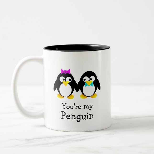 Tasse 2 Couleurs Vous êtes mon pingouin (Gauche)
