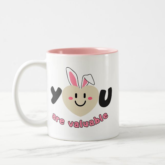 Tasse 2 Couleurs Vous Êtes Un Art Motivationnel Valable - Coeur Mig (Gauche)