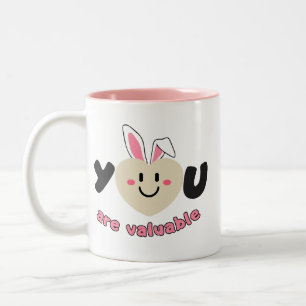 Tasse 2 Couleurs Vous êtes une œuvre d'art motivante précieuse - Jo