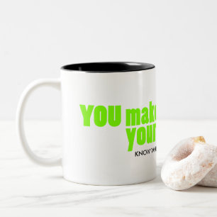 Tasse 2 Couleurs Vous faites votre propre shamrock vert chance sur