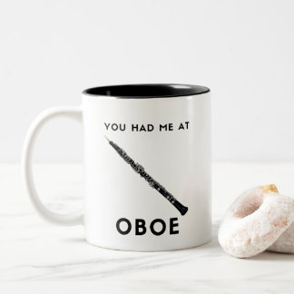 Tasse 2 Couleurs Vous m'avez eu à l'humour oboiste Oboe Funny