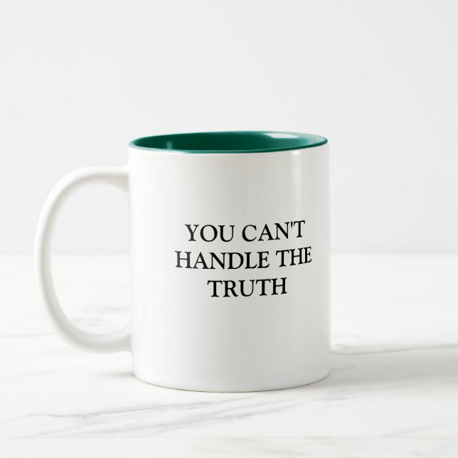 TASSE 2 COULEURS VOUS NE POUVEZ PAS MANIPULER LA VÉRITÉ (Gauche)