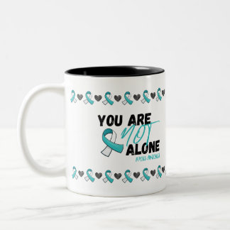 Tasse 2 Couleurs Vous N'Êtes Pas Le Seul PCOS Turquoise Sensibilisa