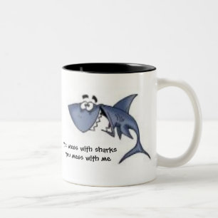 Tasse 2 Couleurs Vous salissez avec le désordre de sharksYou avec