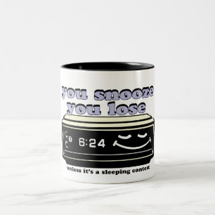 Tasse 2 Couleurs vous sommeillez vous perdez