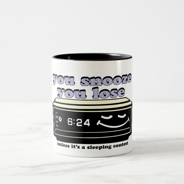 Tasse 2 Couleurs vous sommeillez vous perdez (Centre)