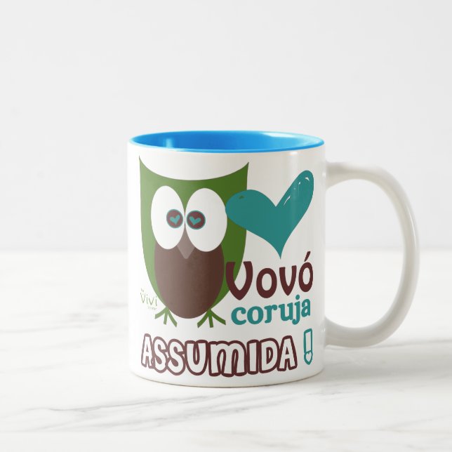 Tasse 2 Couleurs Vovó Coruja Asmida (Droit)