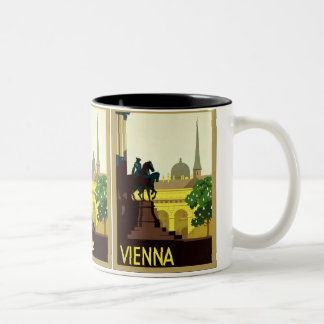 Tasse 2 Couleurs Voyage autrichien vintage de ~ de Vienne
