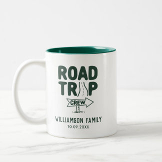 Tasse 2 Couleurs Voyage d'été annuel Famille sur mesure