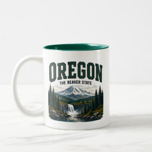 Tasse 2 Couleurs Voyage Sauvage dans l'Oregon Pacifique