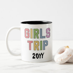 Tasse 2 Couleurs Voyage sur mesure pour filles, week-end de vacance