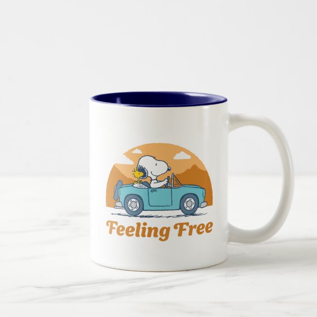 Tasse 2 Couleurs Voyage sur route | Arachides se sentent libres (Droit)