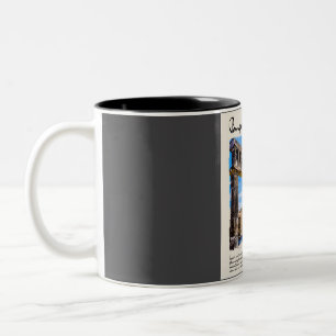 Tasse 2 Couleurs Voyage Vintage d'aquarelle Pompéi