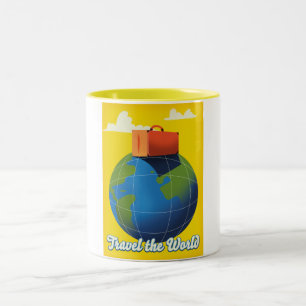 Tasse 2 Couleurs Voyagez dans le monde