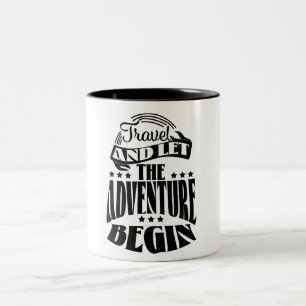 Tasse 2 Couleurs Voyagez et laissez l'aventure commencer