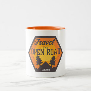 Tasse 2 Couleurs Voyagez sur la route Ouverte