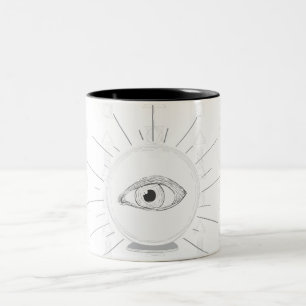 Tasse 2 Couleurs Voyante Œil de Voyant Boule de Cristal Ésotérique