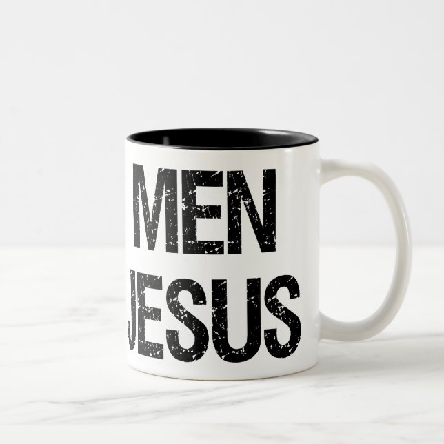 Tasse 2 Couleurs Vrai amour Jésus d'hommes (Droit)