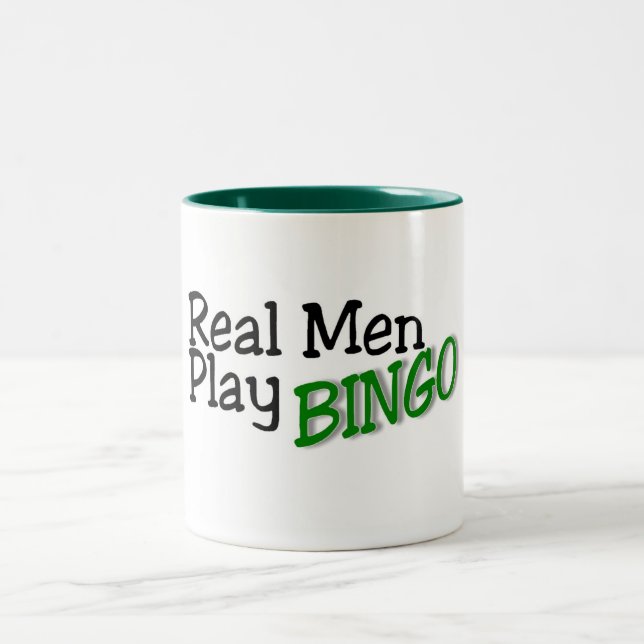 Tasse 2 Couleurs Vrai bingo-test de jeu d'hommes (Centre)