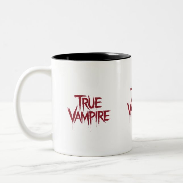 Tasse 2 Couleurs Vrai Vampire Gothique Laisser du sang Conception d (Gauche)