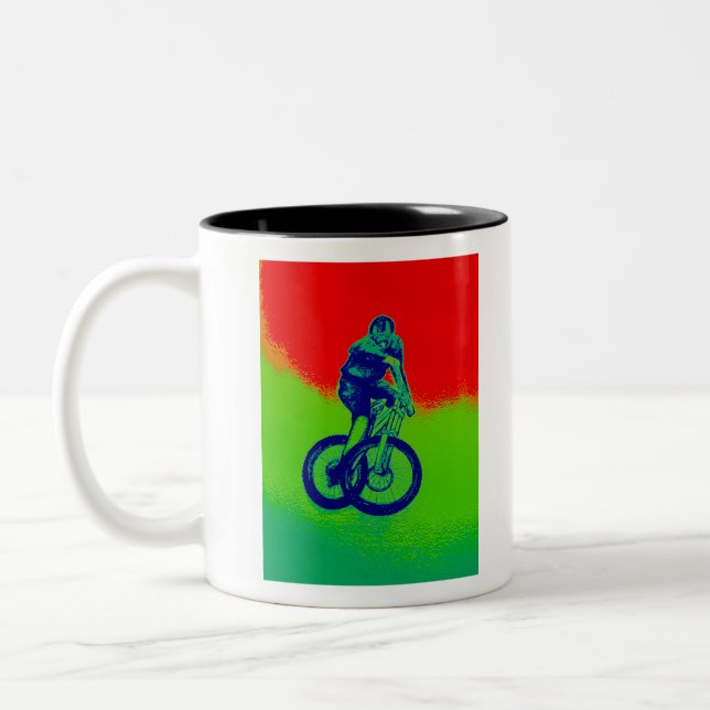 TASSE 2 COULEURS VTT (Gauche)
