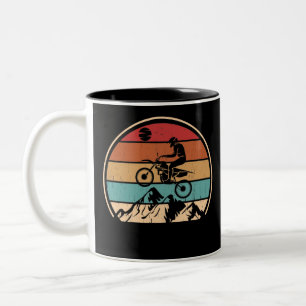 Tasse 2 Couleurs VTT VTT Vintage VTT Vélo descendant Vélo