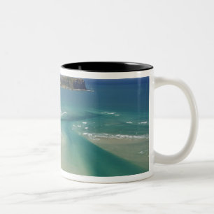Tasse 2 Couleurs Vue aérienne de l'estuaire, Sawyer Bay, Stanley et