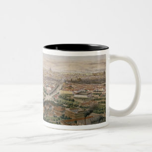 Tasse 2 Couleurs Vue aérienne de Madrid de la plaza de Toros
