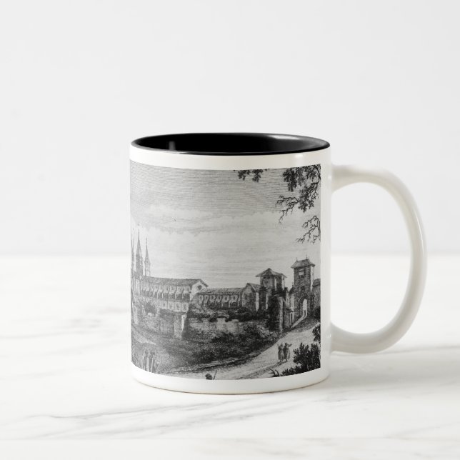 Tasse 2 Couleurs Vue d'abbaye de Cluny (Droit)