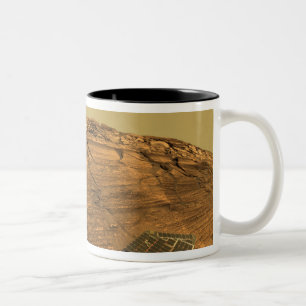 Tasse 2 Couleurs Vue de falaise de brûlures sur Mars