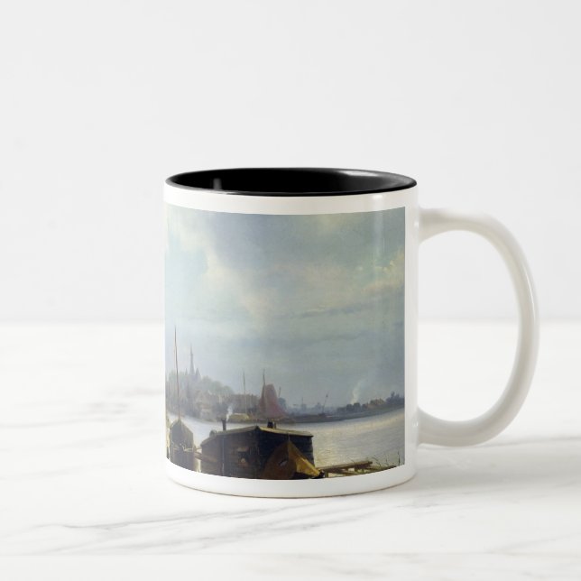 Tasse 2 Couleurs Vue de la côte néerlandaise (Droit)