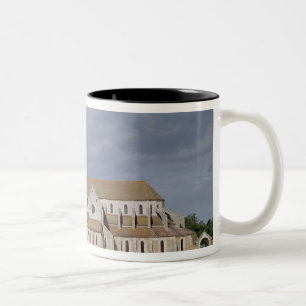 Tasse 2 Couleurs Vue de l'abbaye cistercienne, établie 1140-60