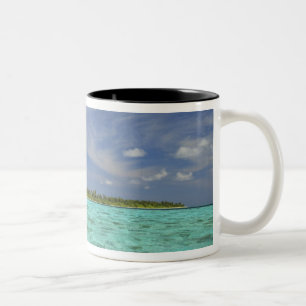 Tasse 2 Couleurs Vue de l'île de Funadoo depuis Funadovilligilli 3