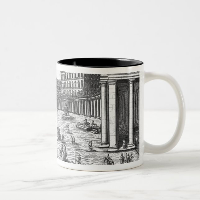 Tasse 2 Couleurs Vue de St Peter, Rome (Droit)