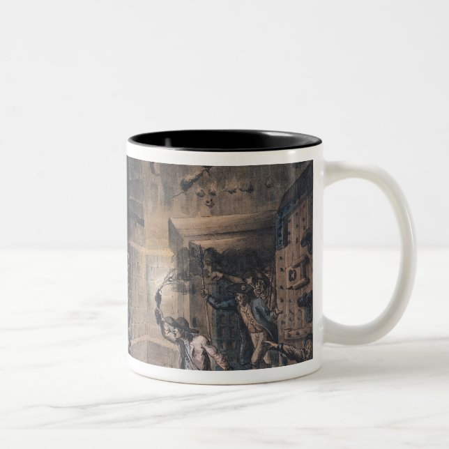Tasse 2 Couleurs Vue d'une cellule dans la bastille (Droit)