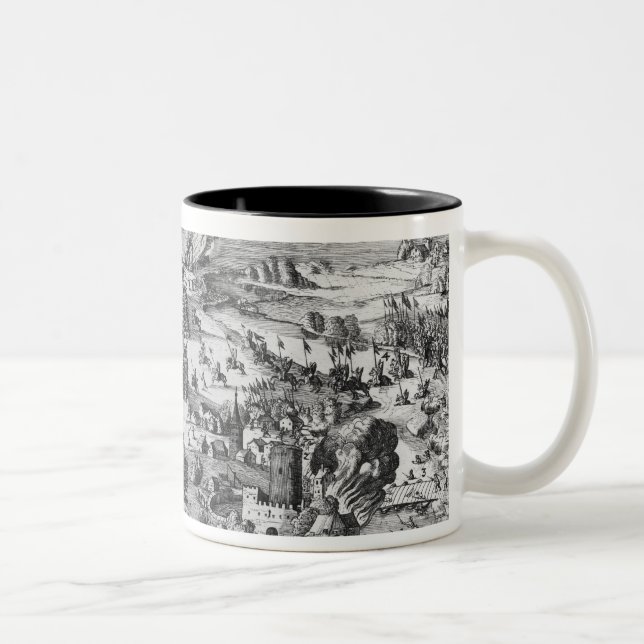 Tasse 2 Couleurs Vue générale de la bataille de Muhlberg (Droit)