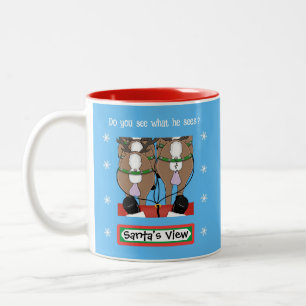 Tasse 2 Couleurs Vue père Noël 2