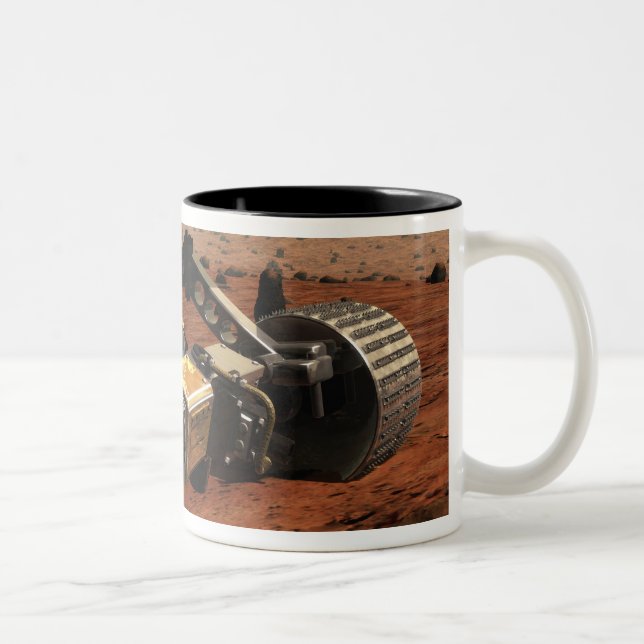 Tasse 2 Couleurs Vue rapprochée du bras sur Mars de la NASA (Droit)